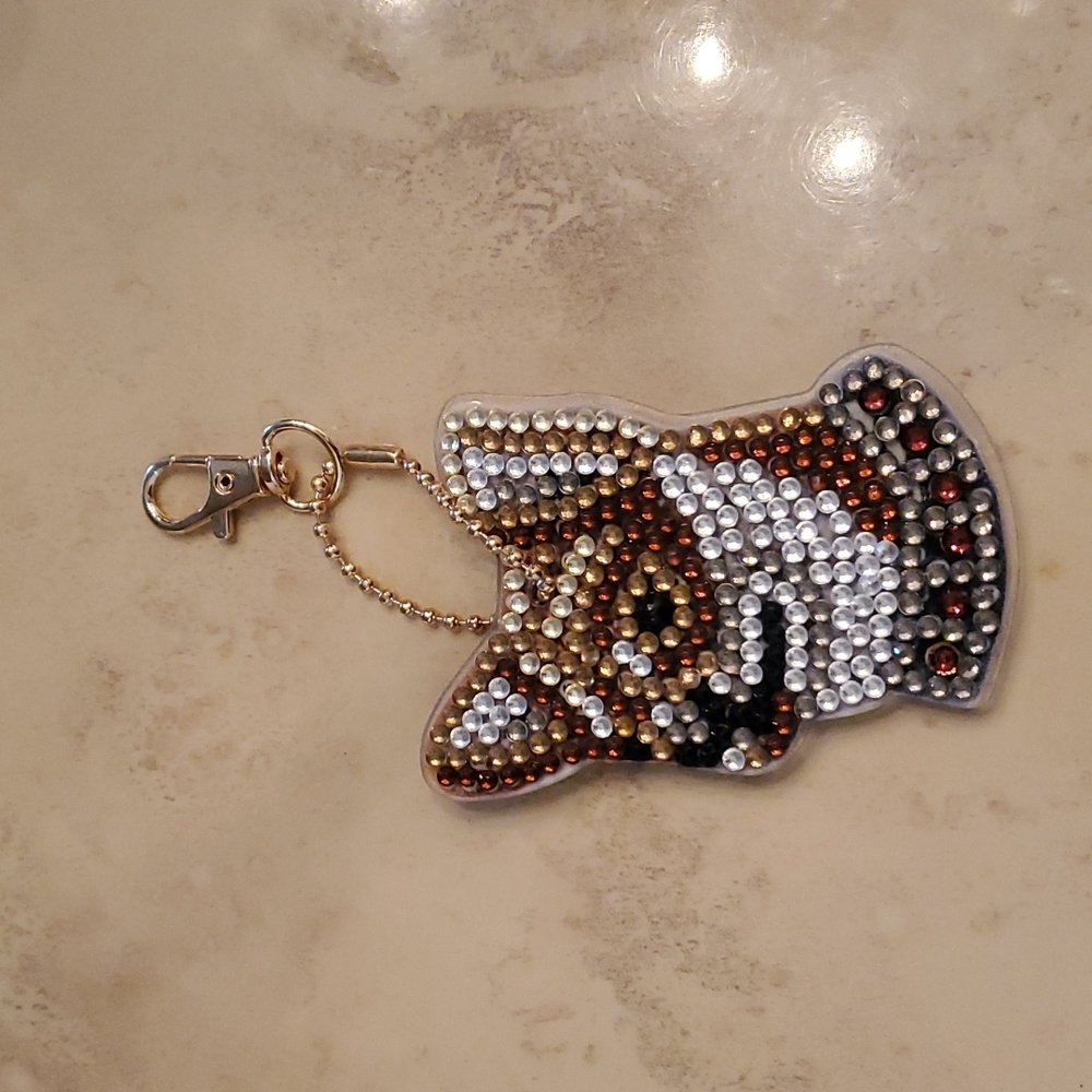 Jeweled Chihuahua Keychain/Bag Charm nwot
